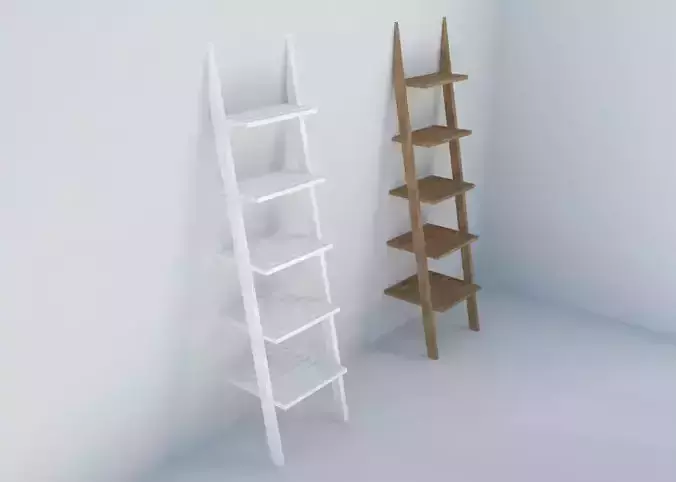 Ladder shelf Free 3D model