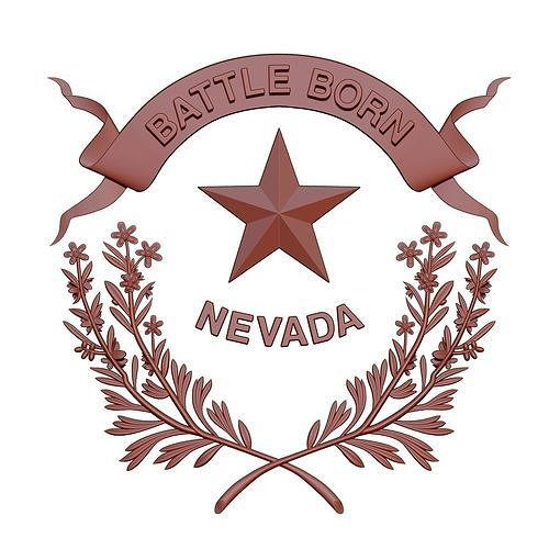 Nevada  flag 3D print model