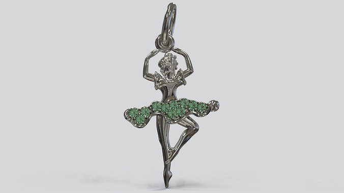 Pendant Ballerina 3D print model