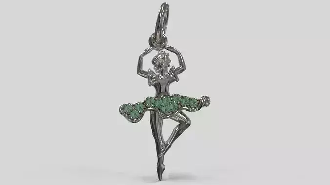 Pendant Ballerina 3D print model