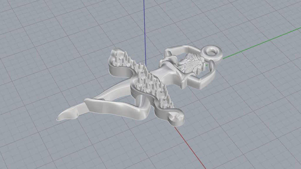 Pendant Ballerina 3D print model_5