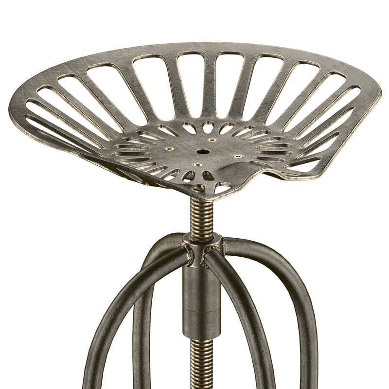 Aldean Bar Stool 3D model_1