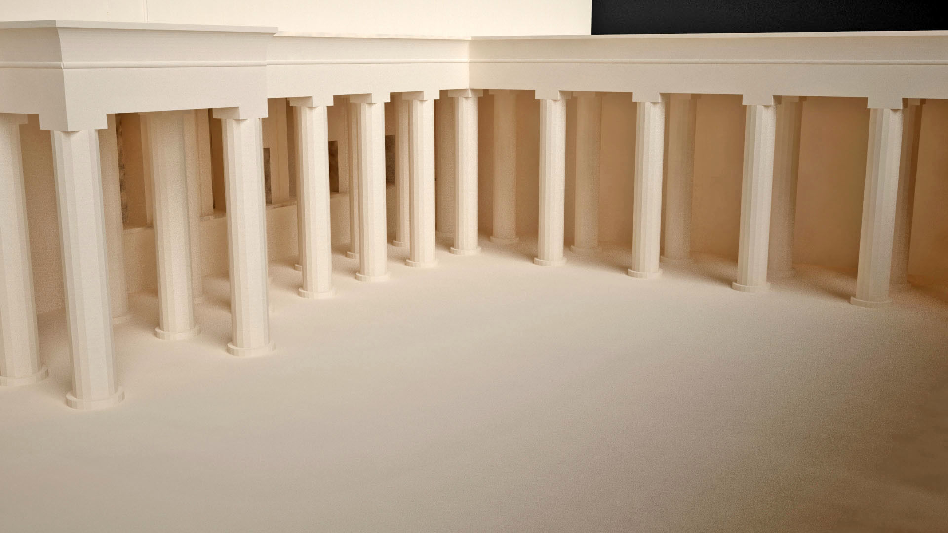 Egyptian Queen Hatshepsut Temple 3D print model_12