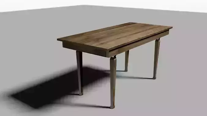 Simple table 3D Low-poly 3D model