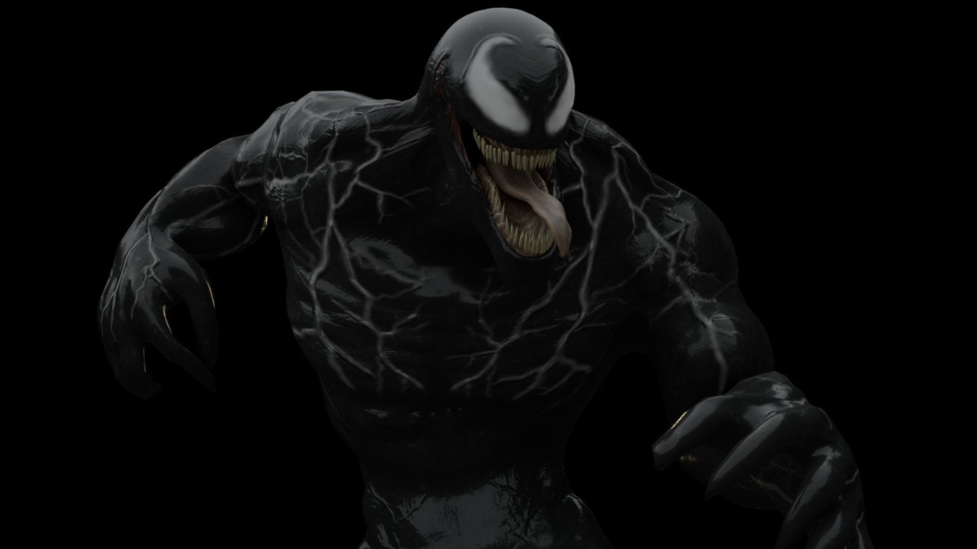 Venom 2018 Rigged model 3D model_3