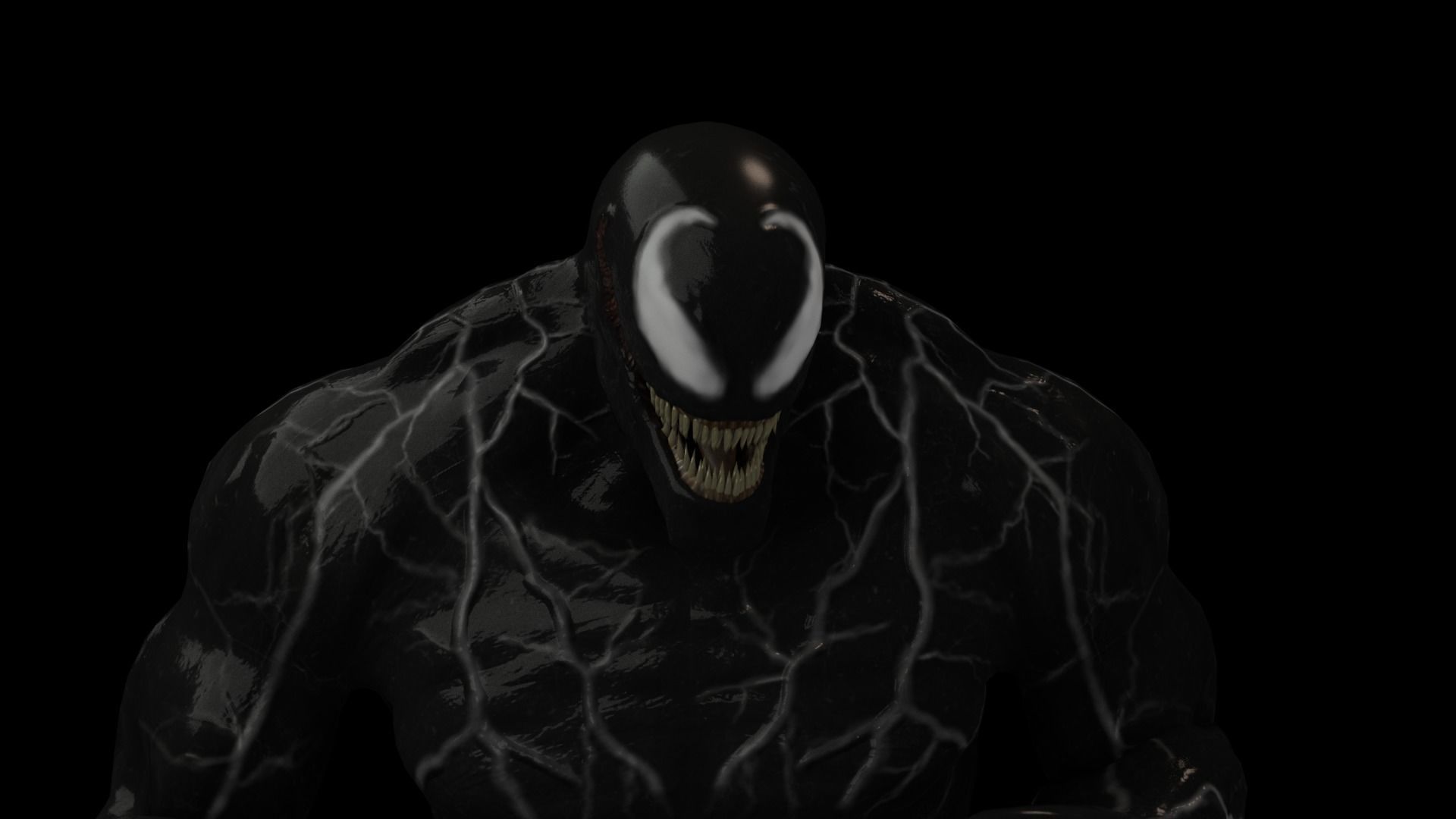 Venom 2018 Rigged model 3D model_2