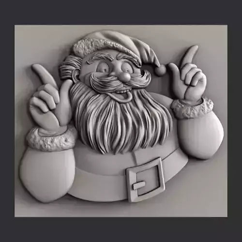3d STL models for CNC router Santa Claus 3D model