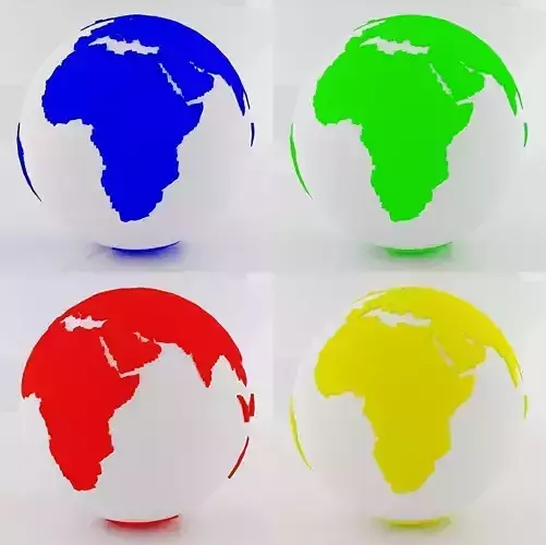 All Colors World Sphere