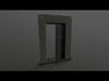 Old Russian Door 01 Low-poly 3D model_2