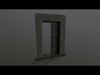 Old Russian Door 01 Low-poly 3D model_2