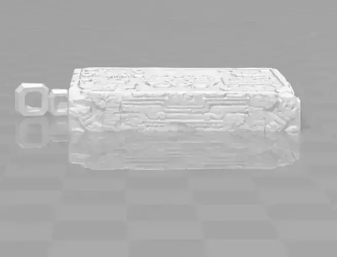 Necklace Coronation Stone Original Scan 3D print model