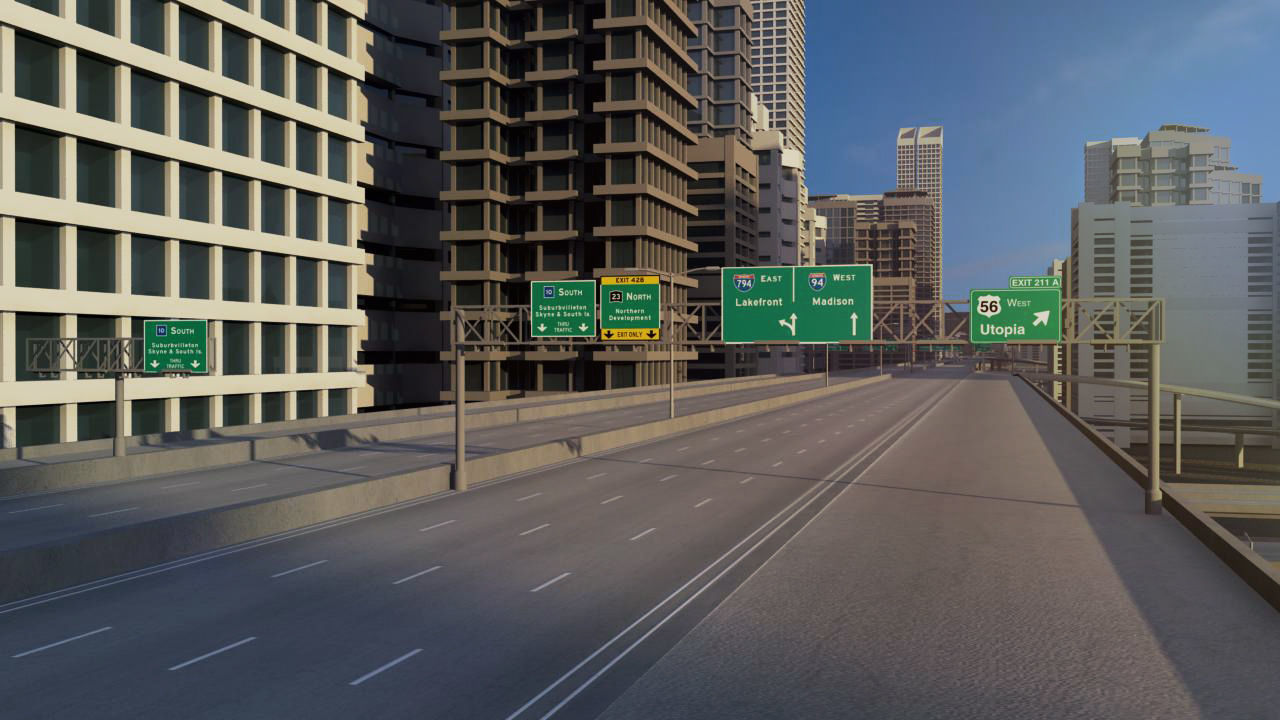 Freeway01 City 3D model_4
