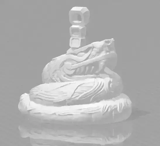 Necklace Quetzalcoatl 3d Scan