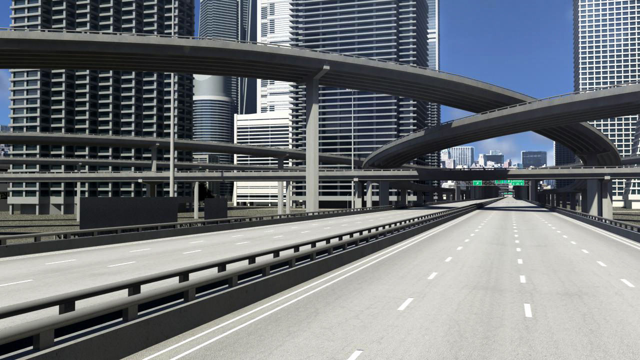 Freeway02 City 3D model_6