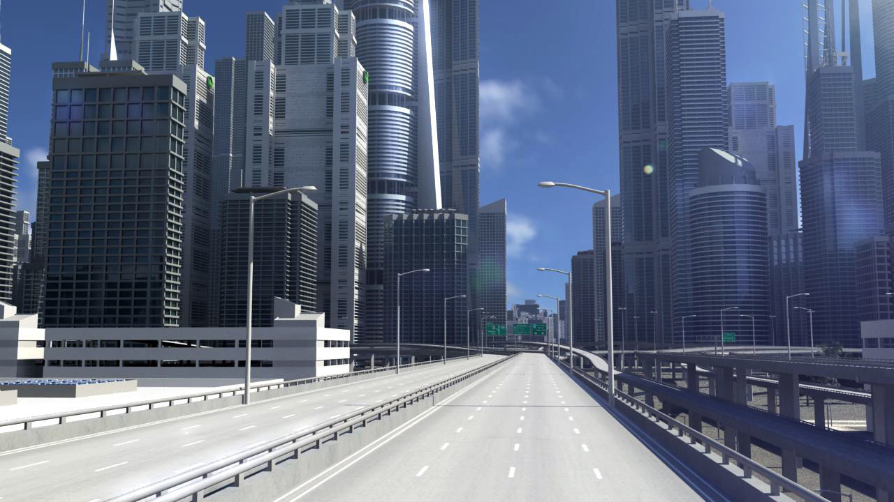 Freeway02 City 3D model_3