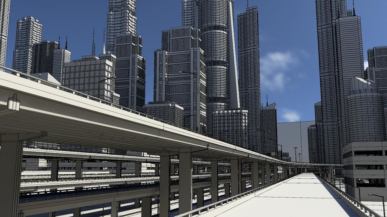 Freeway02 City 3D model_14