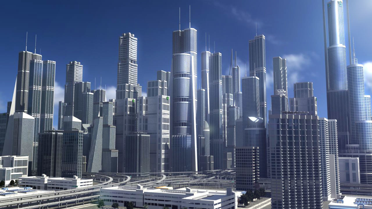 Freeway02 City 3D model_11
