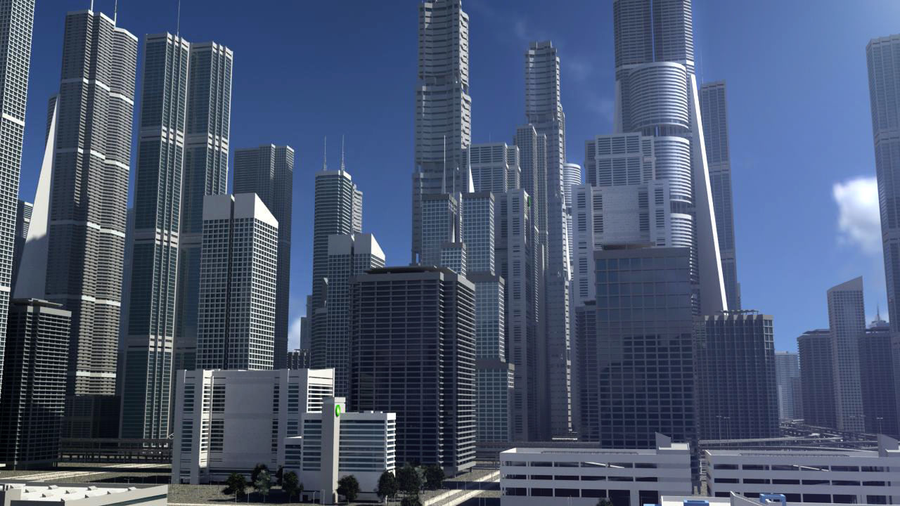 Freeway02 City 3D model_9
