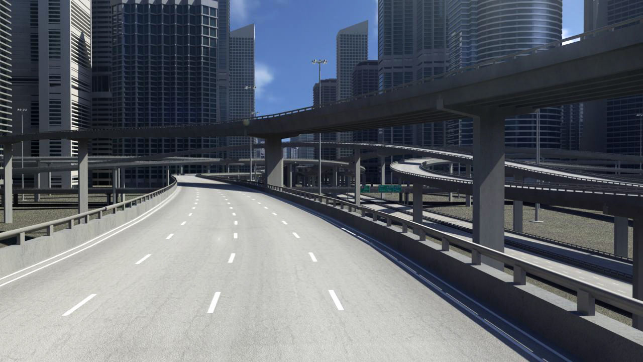Freeway02 City 3D model_7