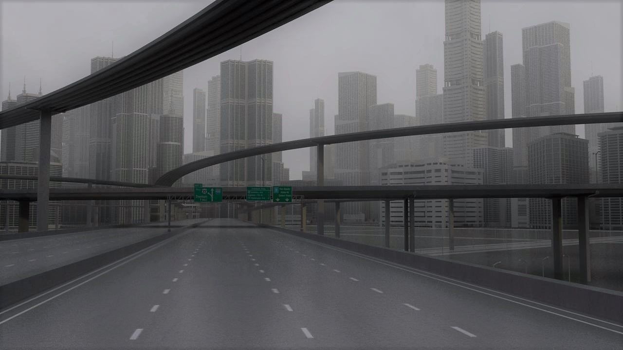 Freeway03 City 3D model_2