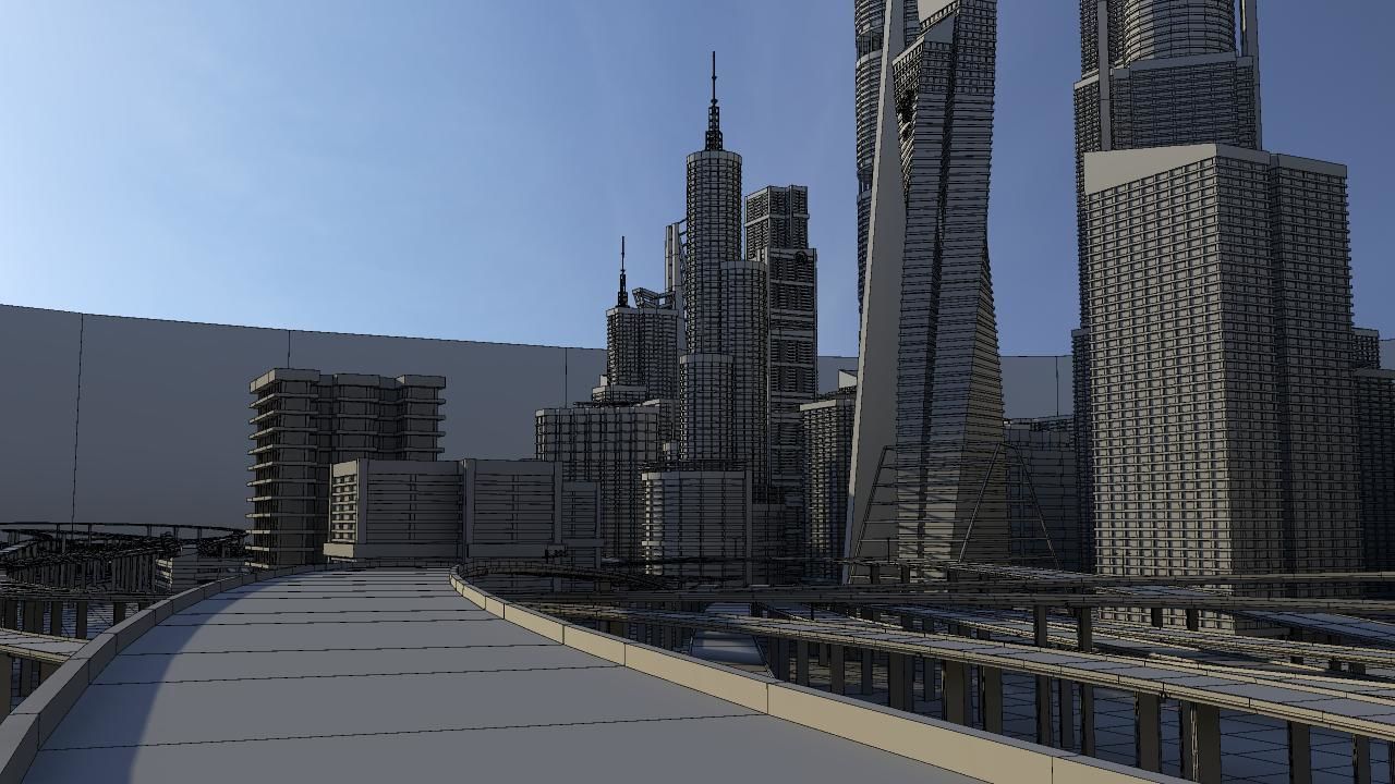 Freeway04 City 3D model_16