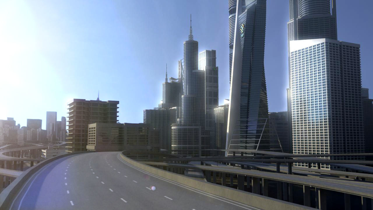 Freeway04 City 3D model_4