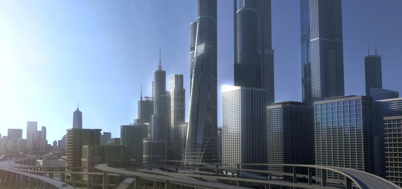 Freeway04 City 3D model_8