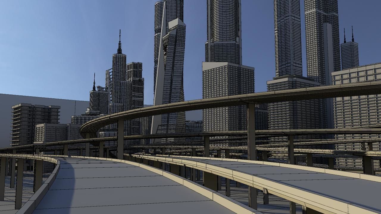 Freeway04 City 3D model_15