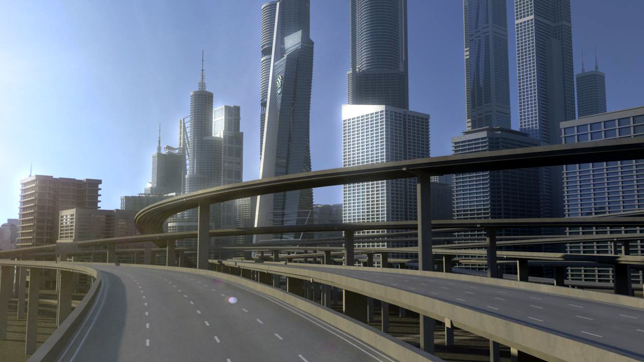 Freeway04 City 3D model_3