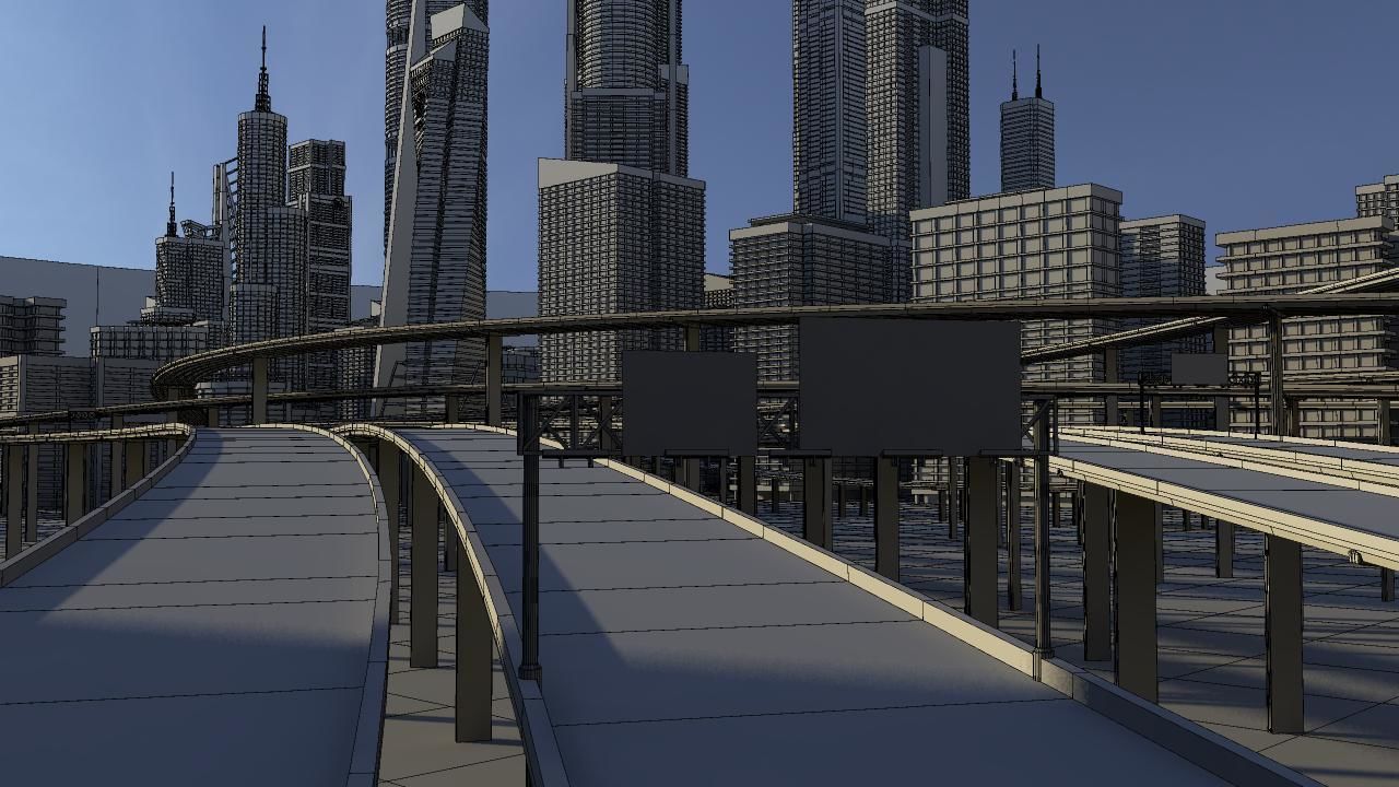 Freeway04 City 3D model_17