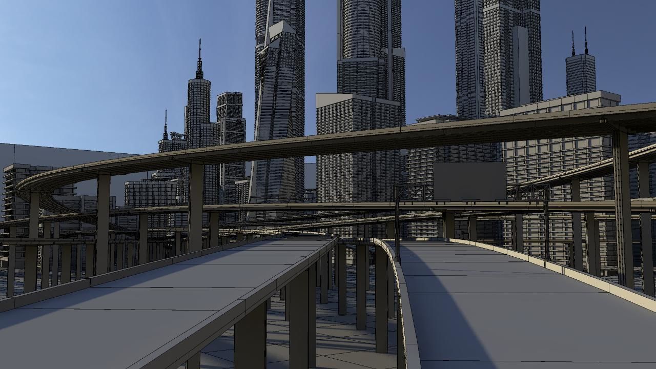 Freeway04 City 3D model_14