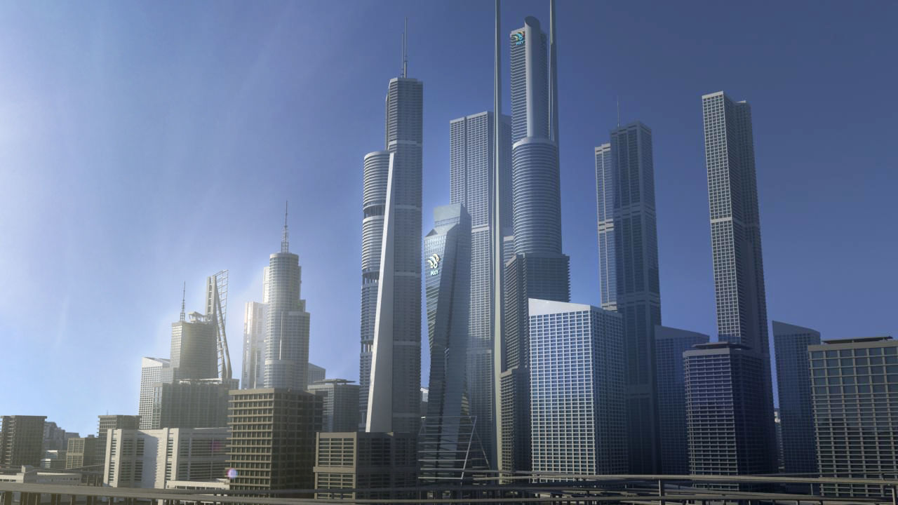 Freeway04 City 3D model_9