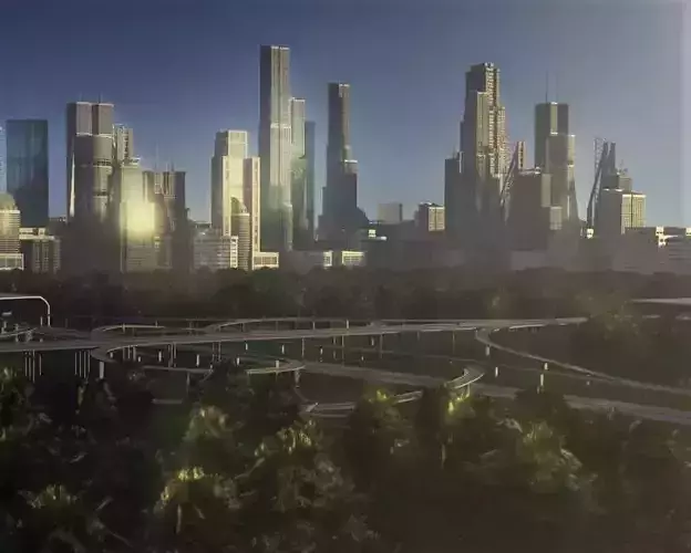 Freeway05 City 3D model