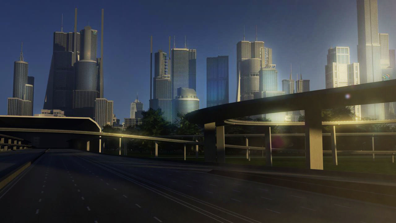 Freeway05 City 3D model_2