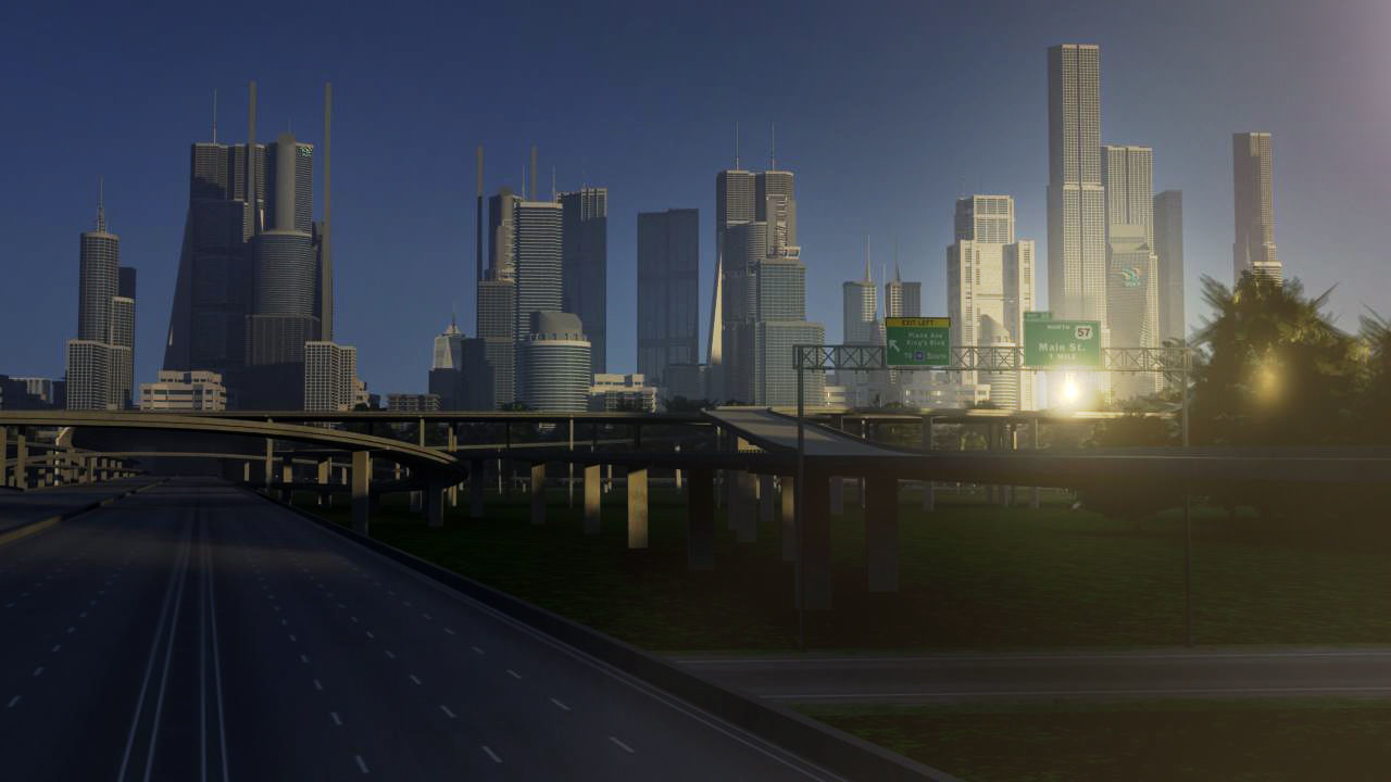 Freeway05 City 3D model_8
