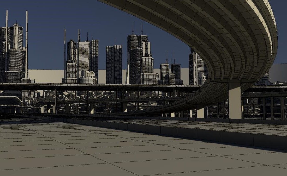 Freeway05 City 3D model_14