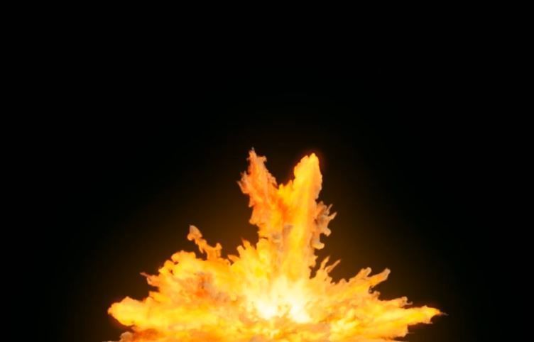 Houdini Grain Advection super fast Explosion 3D model_8