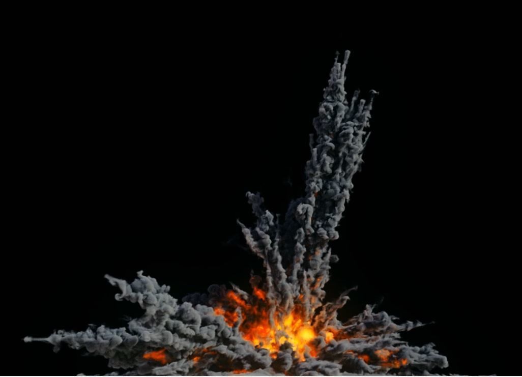 Houdini Grain Advection super fast Explosion 3D model_4