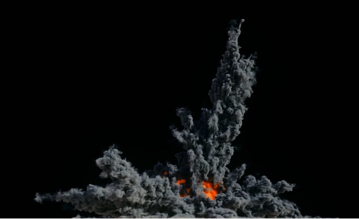 Houdini Grain Advection super fast Explosion 3D model_5