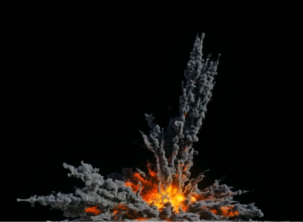 Houdini Grain Advection super fast Explosion 3D model_9