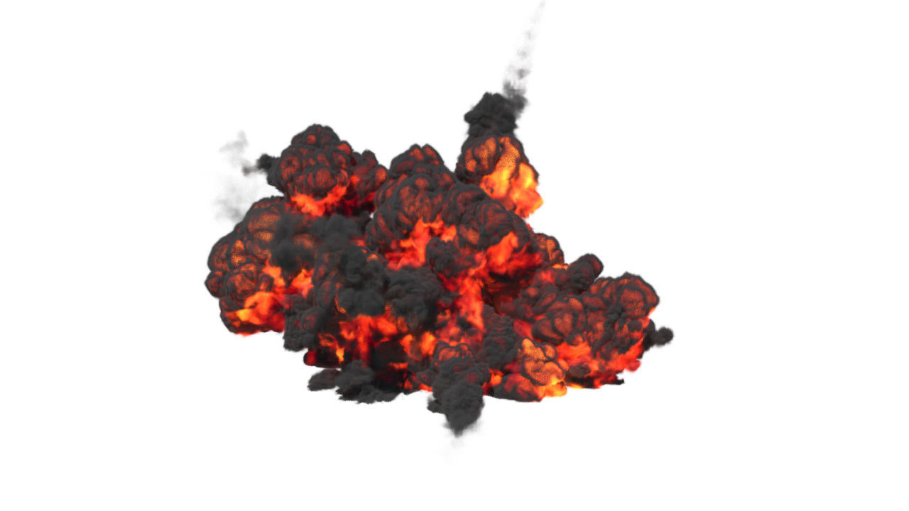 Houdini Grain Advection super fast Explosion 3D model_12