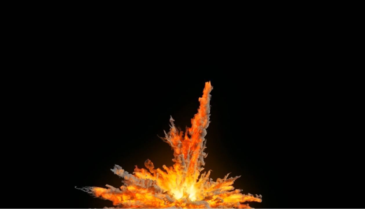 Houdini Grain Advection super fast Explosion 3D model_3