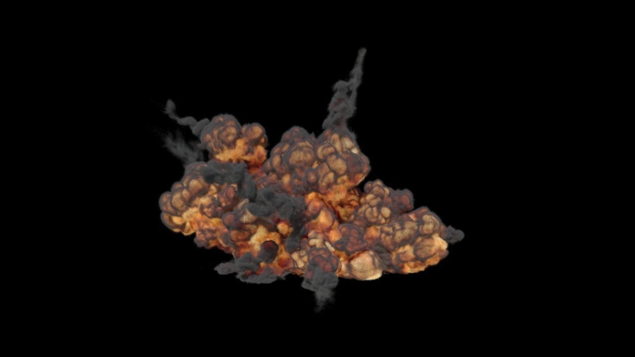 Houdini Grain Advection super fast Explosion 3D model_11