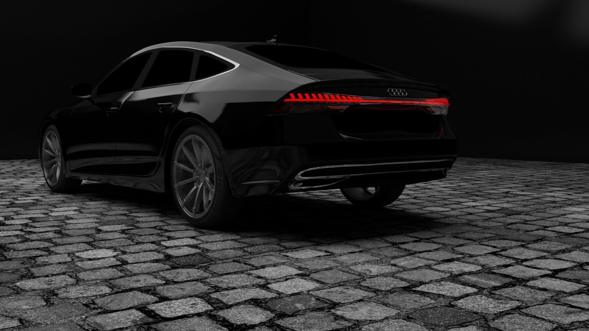 Audi A7 2018  3D model_2