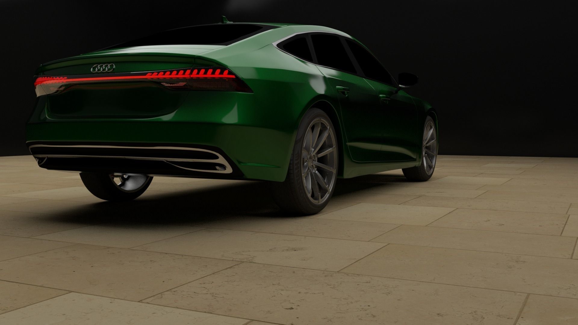 Audi A7 2018  3D model_6