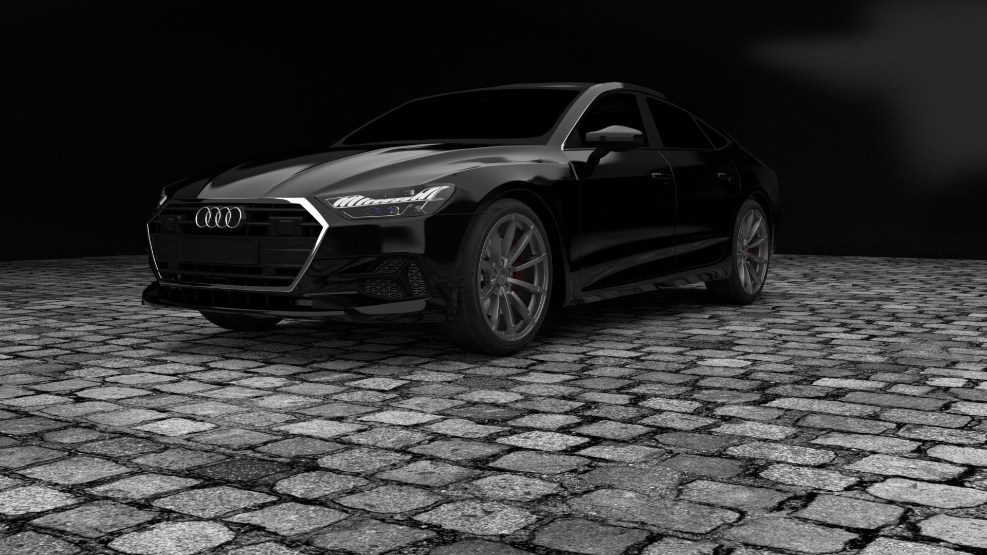 Audi A7 2018  3D model_1