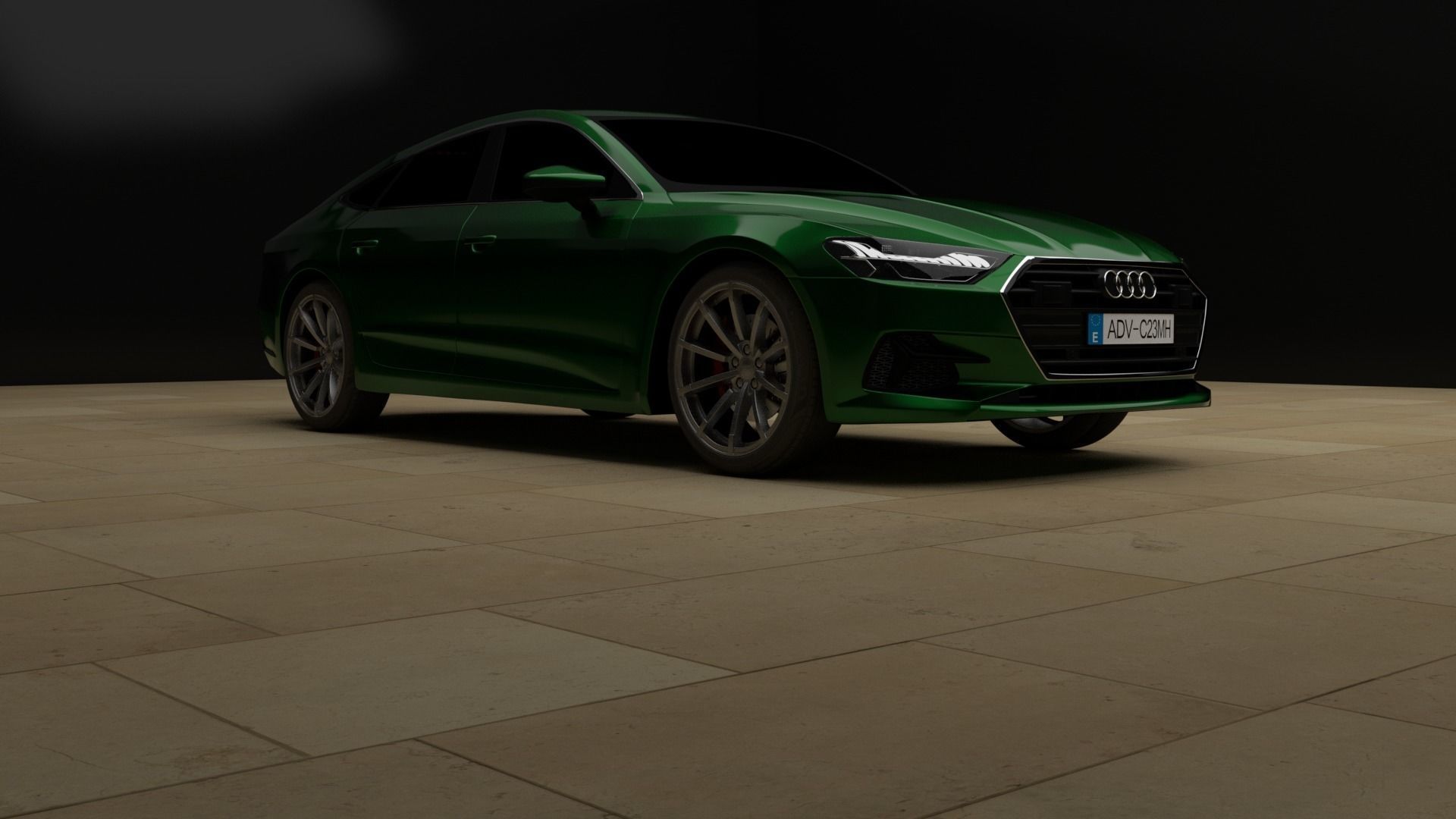Audi A7 2018  3D model_5