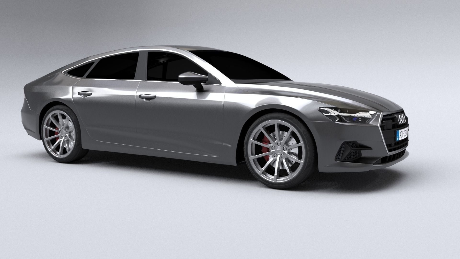 Audi A7 2018  3D model_9