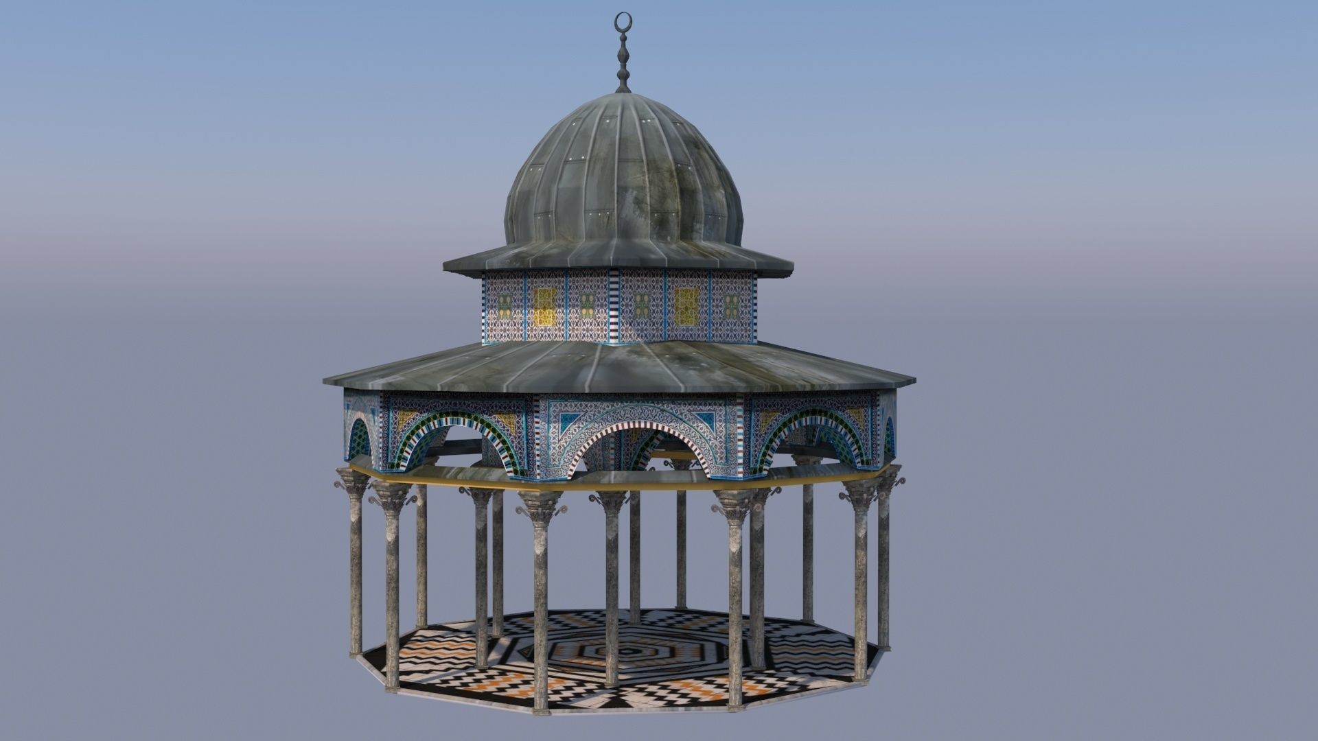   dome of the rock 3d model  3D model_8