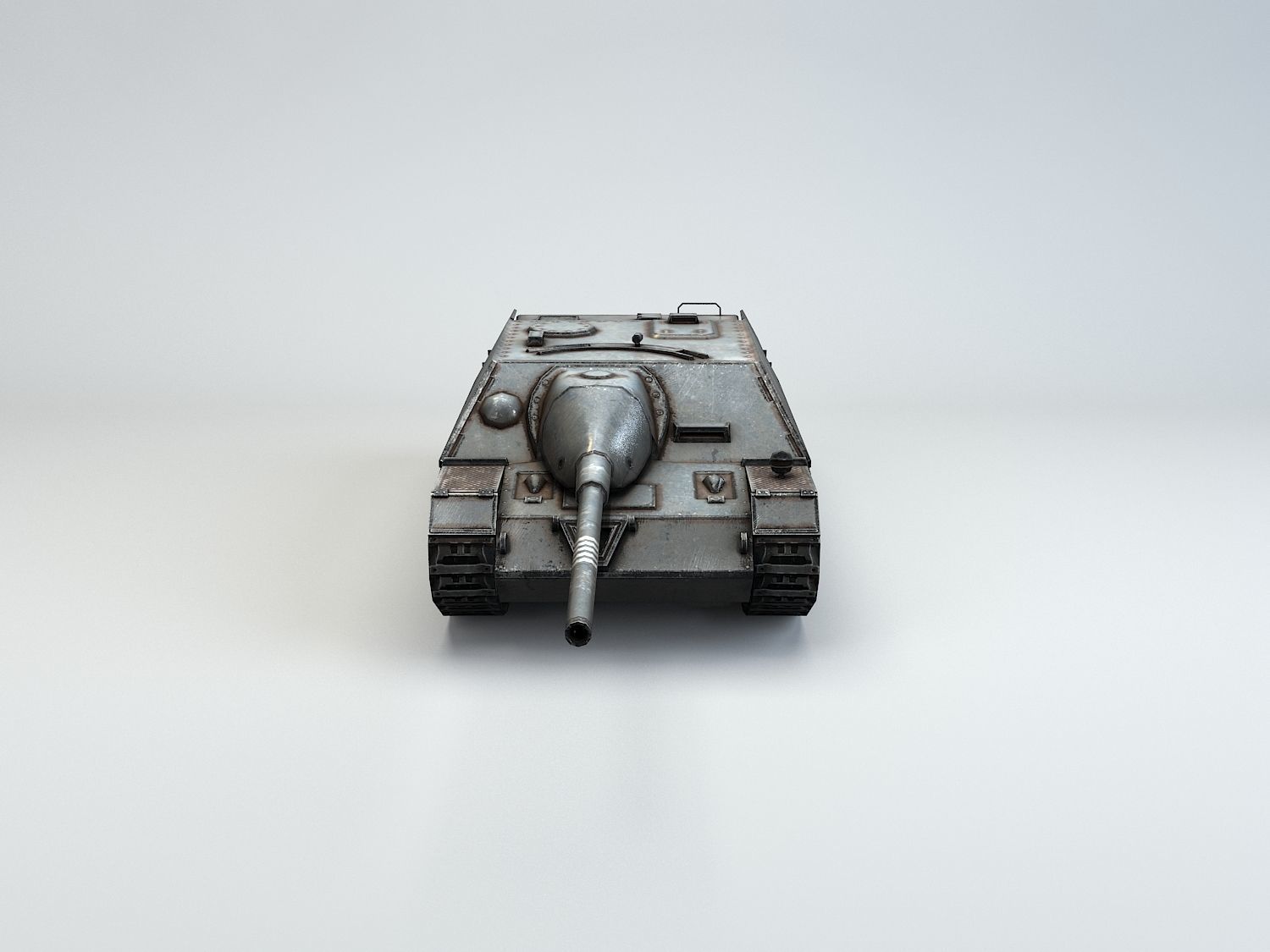 Low Poly Jagdpanzer IV L70 tank destroyer Low-poly 3D model_5